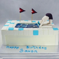 Sport - Swimming Pool Cake with Diver (D)